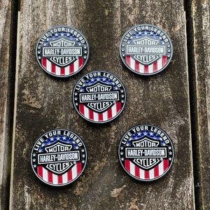 Genuine Harley-Davidson H-D "LIVE YOUR LEGEND" Challenge Coin (Set of 5)